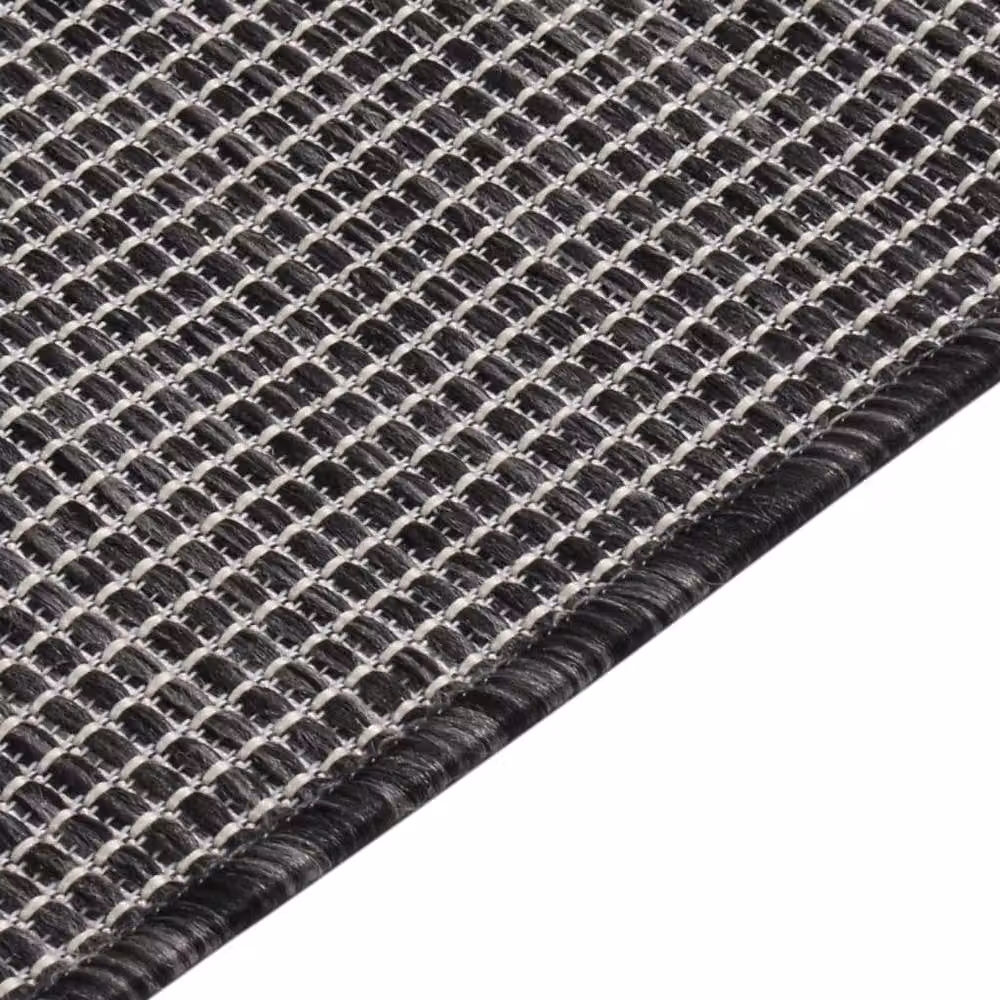 Berkfield Home Grey Outdoor Flatweave Rug, W: 200 cm, D: 280 cm – 2