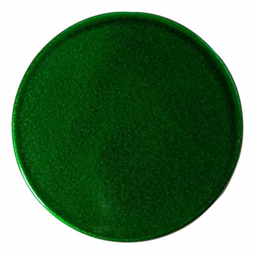 Argon Tableware 12pc Metallic Charger Plates and Coasters Set in Green, Diameter: 33 cm – 3