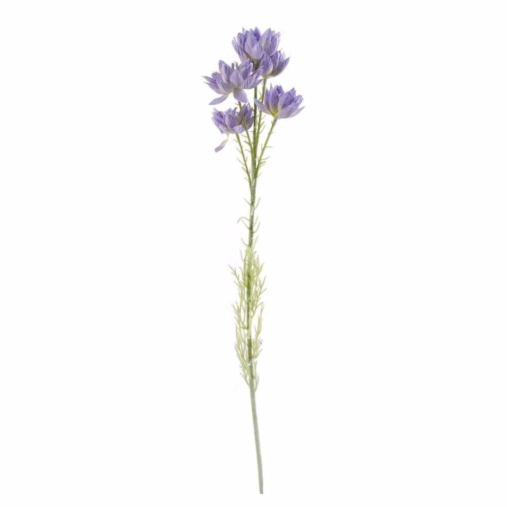 Leaf Pack of 6 Purple Artificial Starflower Stems, 60 cm Height – 3