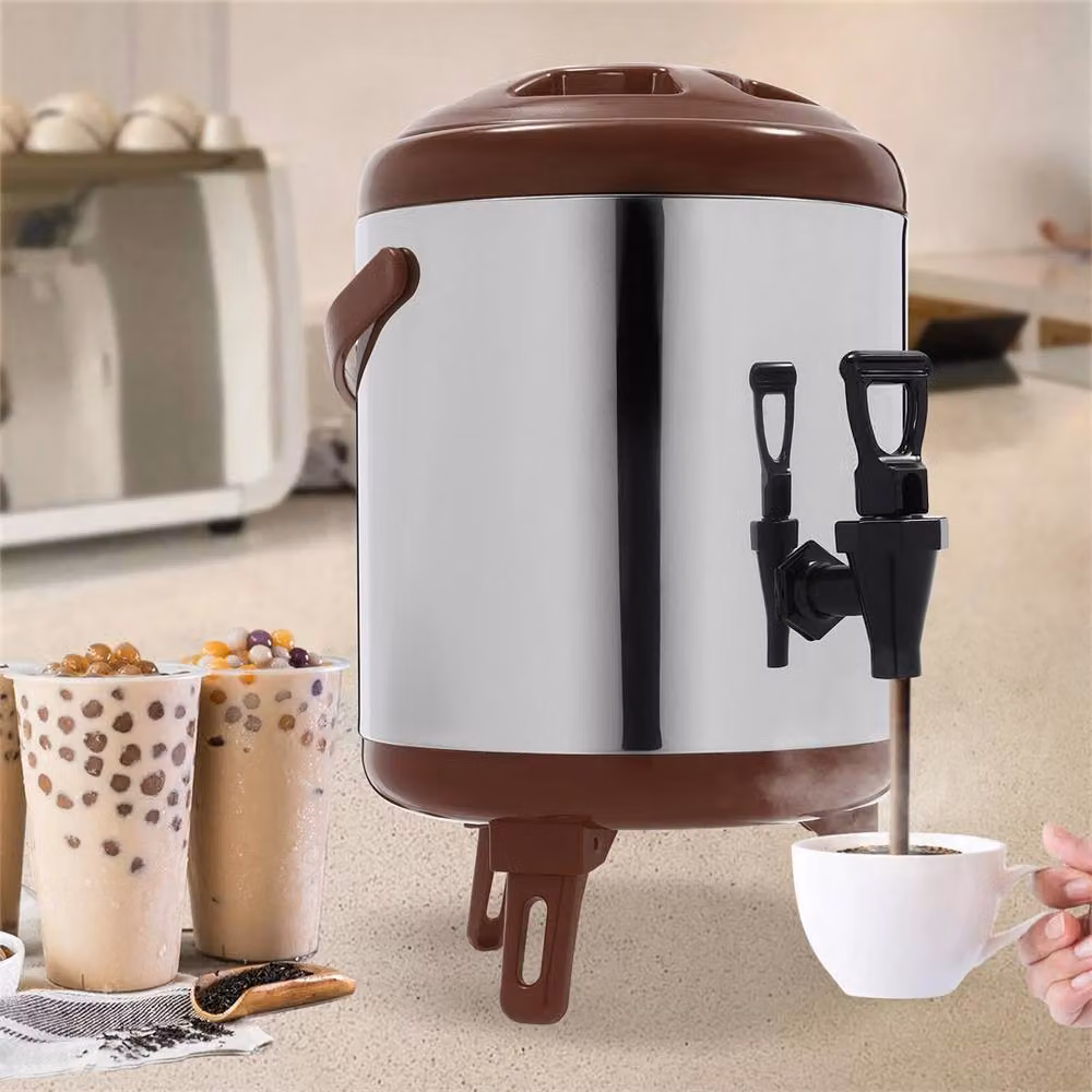 Nordara 6L Thermos Cold and Hot Beverage Dispenser in Brown – 4