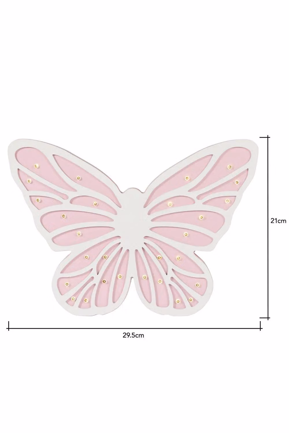 BHS Lighting Glow Butterfly LED Table Lamp in Pink and White – 2