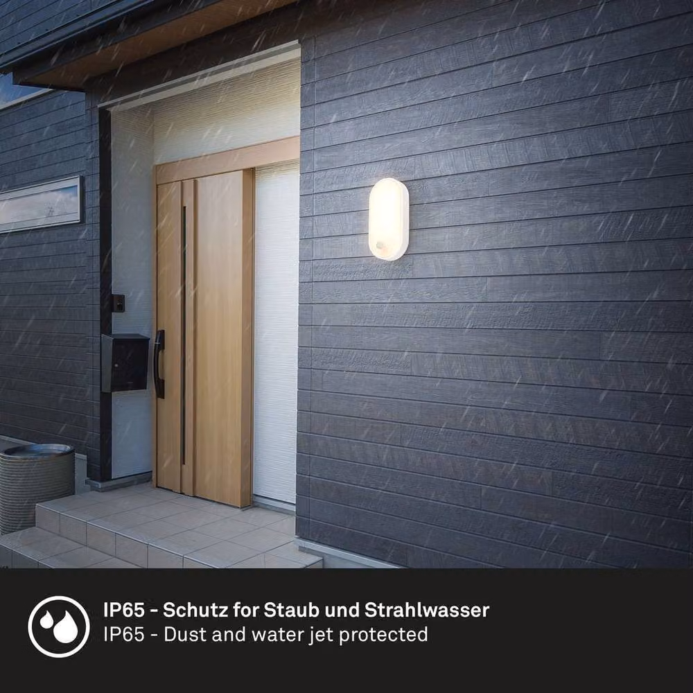 Briloner White IP65 LED Motion Sensor Floodlight for Garden and Wall Mounting – 3