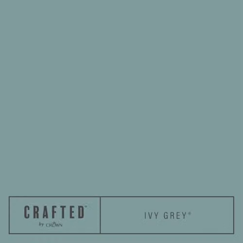 Crown Crafted Ivy Grey Matt Emulsion Water Based Paint, 2.5L – 2