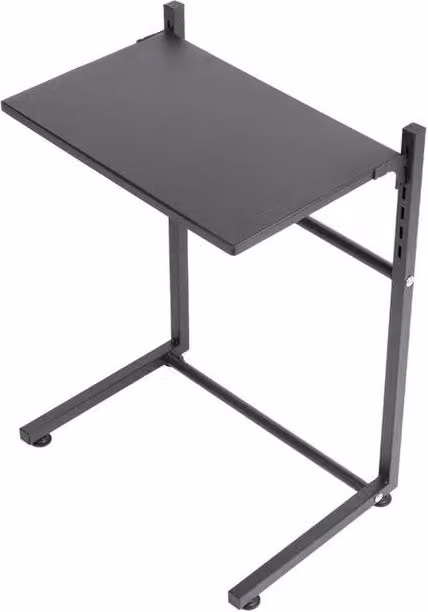 Ventryn Black Metal Air Fryer Storage Rack with Adjustable Shelves for Kitchen Countertops