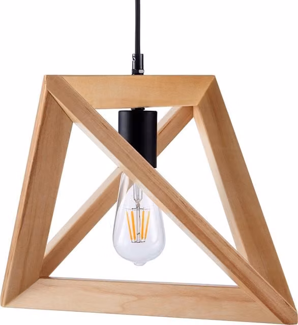 Versanora Esposti Suspended Pendant Lamp by Teamson Home in Black and Brown
