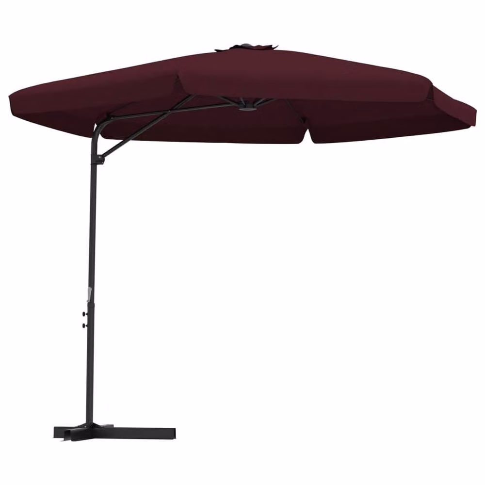 Berkfield Home Garden Parasol with Steel Pole, Red, 300 cm – 2