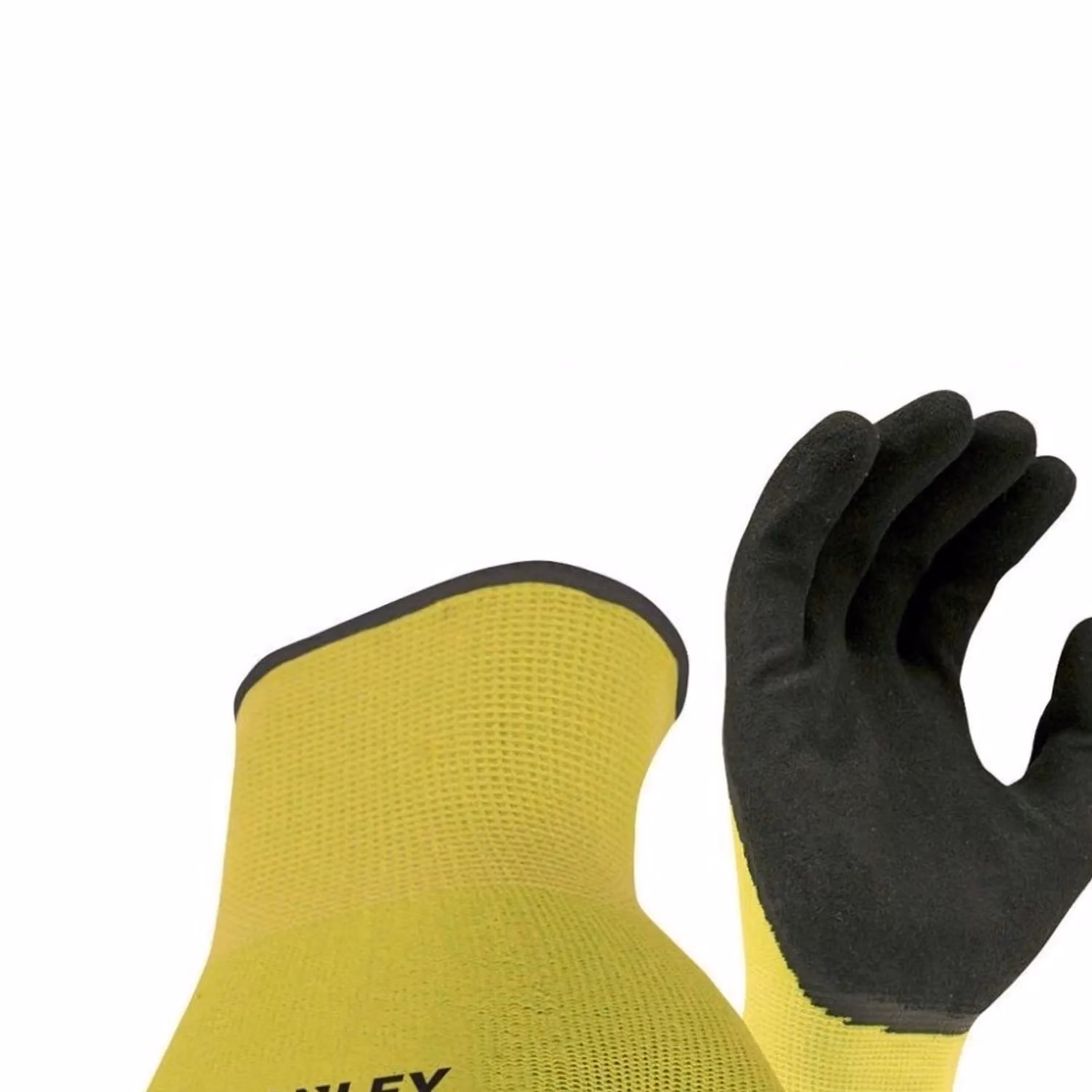 Stanley SY890L Waterproof Latex Grip Gloves, Yellow/Multicolour, Size L (9) – 2