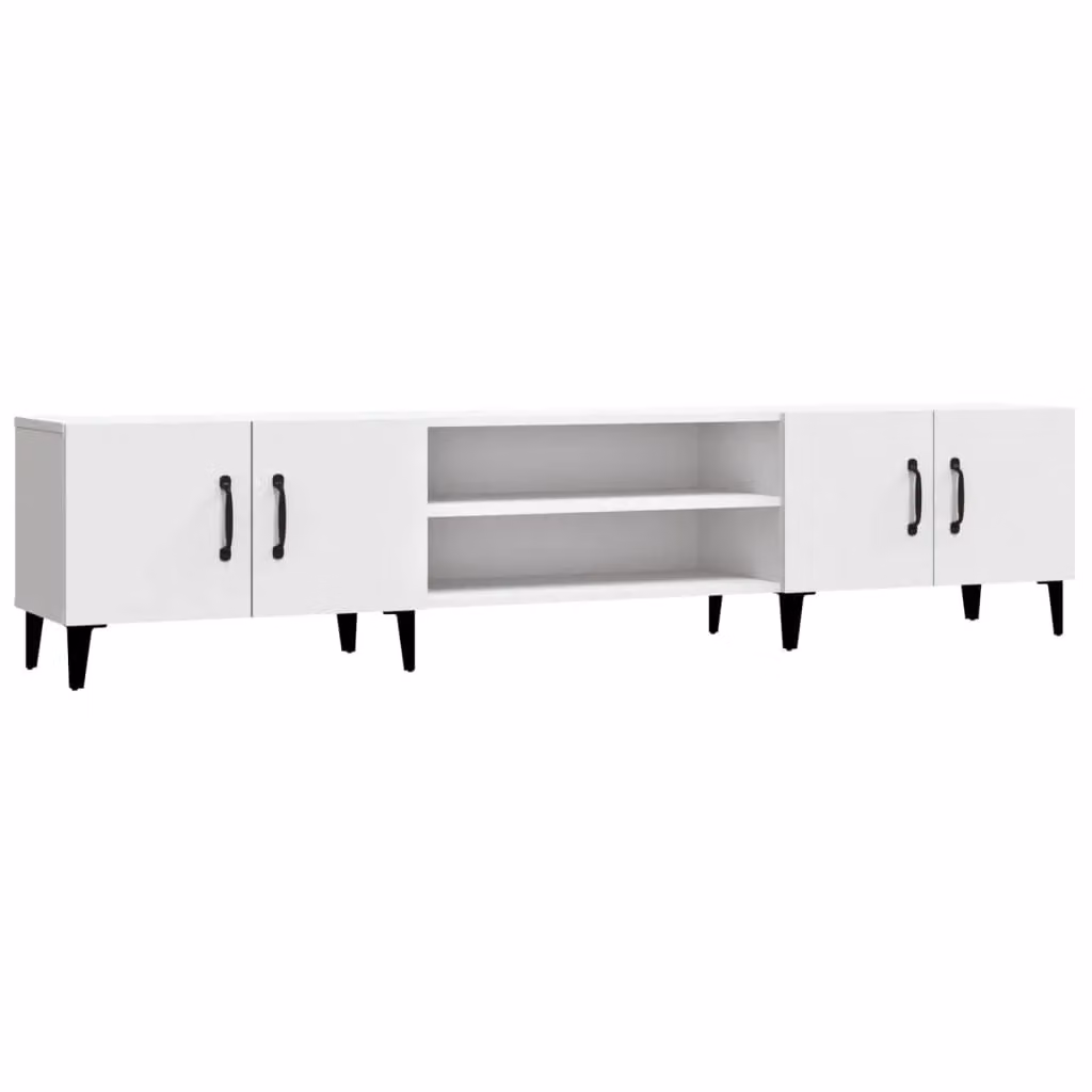 Berkfield Home Modern White TV Cabinet W/D/H: 180 x 31.5 x 40 cm – 2