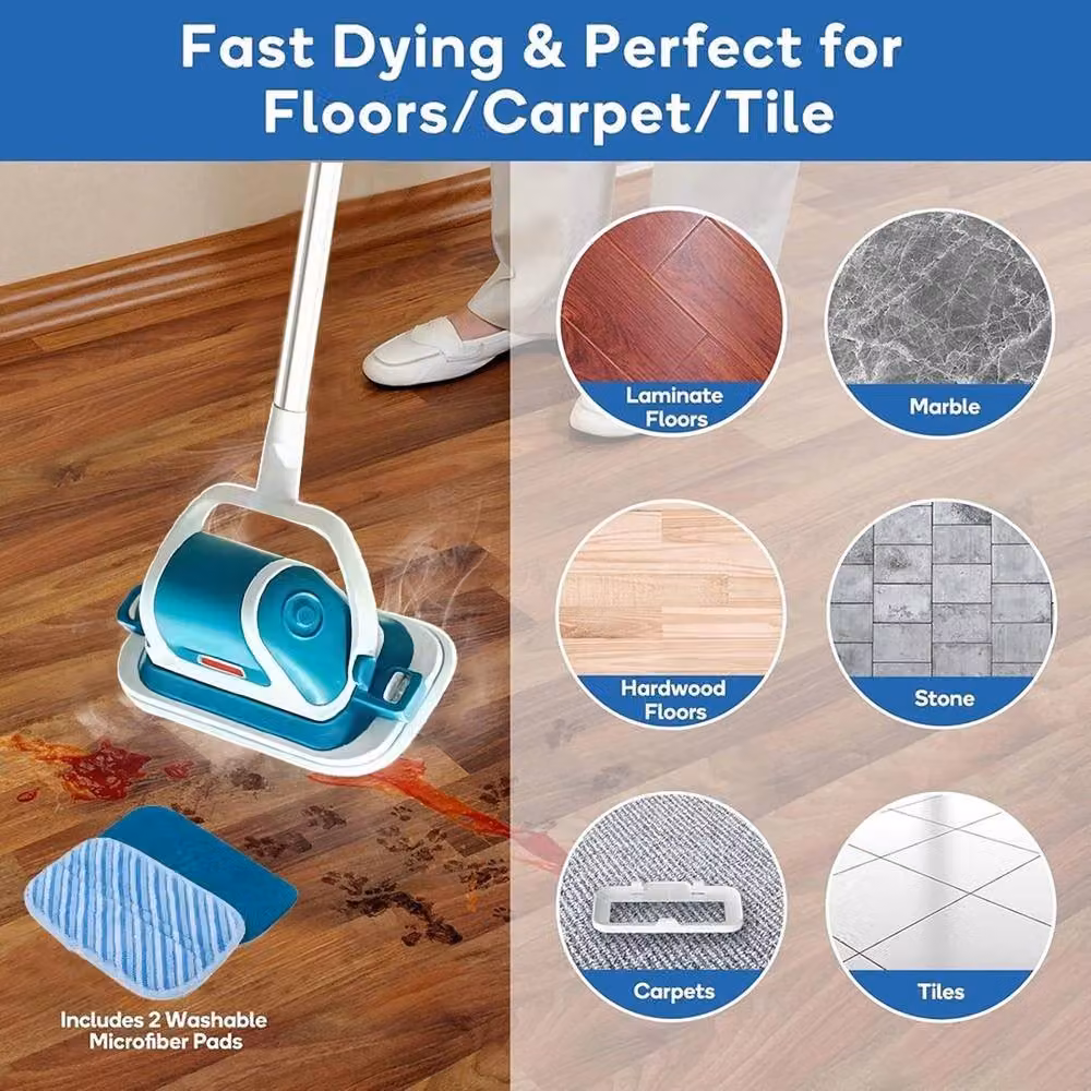 NESTLUNE Cordless Rechargeable Multifunction Electric Vibration Scrub Cleaner in Blue – 3