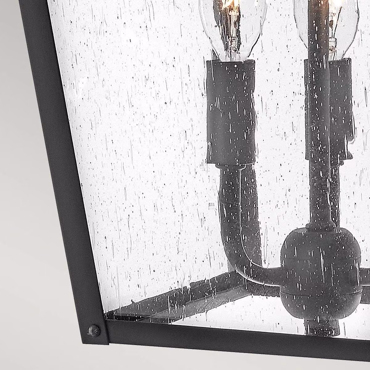 Hinkley Huntersfield Black Outdoor Wall Lantern with Transparent Glass IP44 – 2