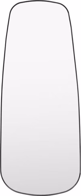 Terrys Holworth Modern Shaped Leaner Mirror in Black, W: 70 cm, H: 170 cm