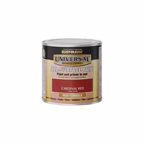 Rust-Oleum Universal Gloss Opaque Red Spray Paint 250ml – 3