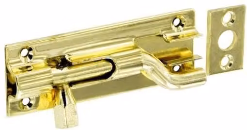 Securit Brass Door Bolt in Gold