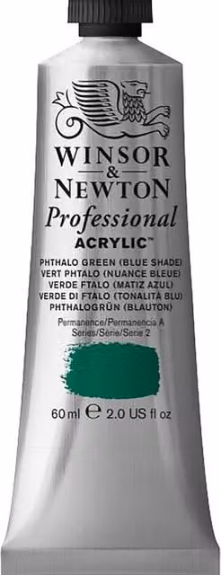 Winsor and Newton Professional Acrylic Paint Phthalo Green 60ml