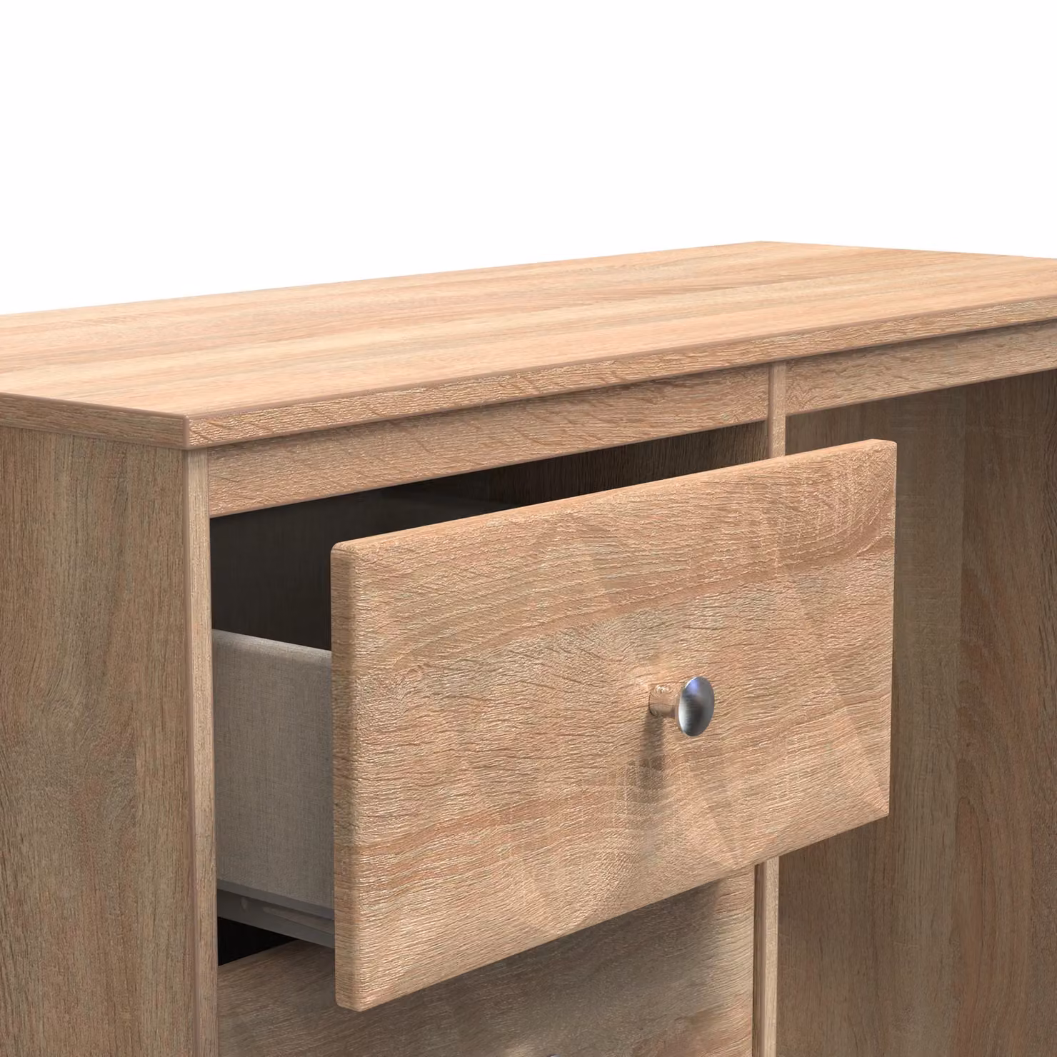 2 U Memphis Ready Assembled 3 Drawer Vanity in Light Oak – 2