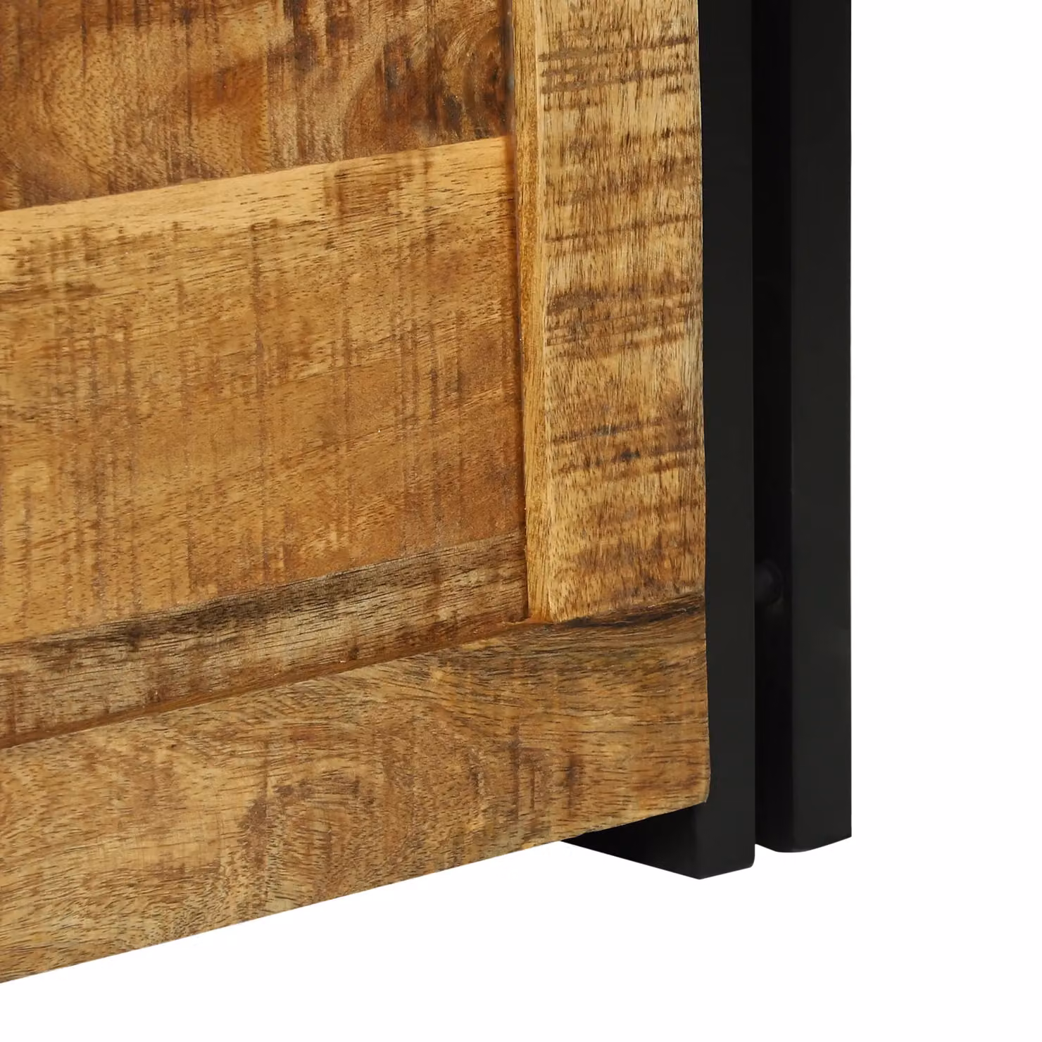 Berkfield Home Rustic Brown Solid Mango Wood Storage Box W/D/H: 40 x 40 x 40 cm – 8