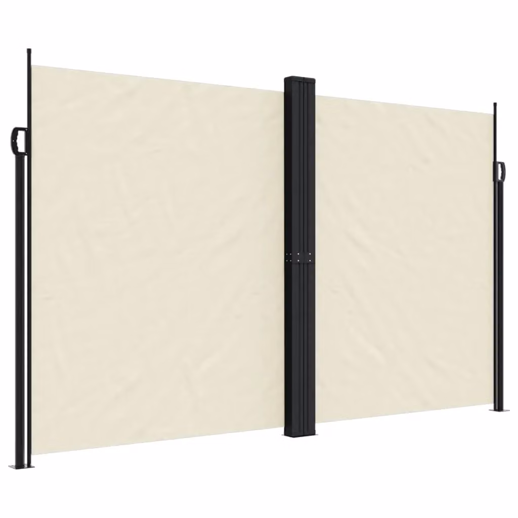 Berkfield Home Retractable Side Awning in Beige Polyester, W: 1000 cm, H: 200 cm – 2
