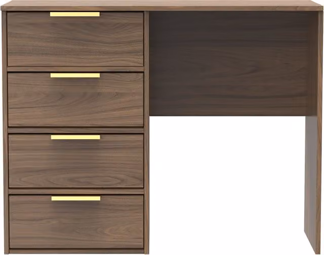 Ready Assembled 2 U Tamworth 4 Drawer Vanity in Walnut