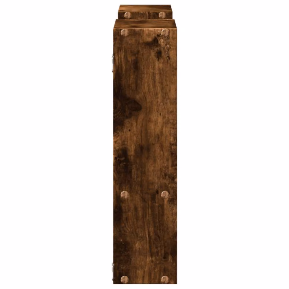 Berkfield Home Smoked Oak Wall Shelf, Brown Engineered Wood, W: 99 cm, D: 15 cm, H: 60 cm – 4