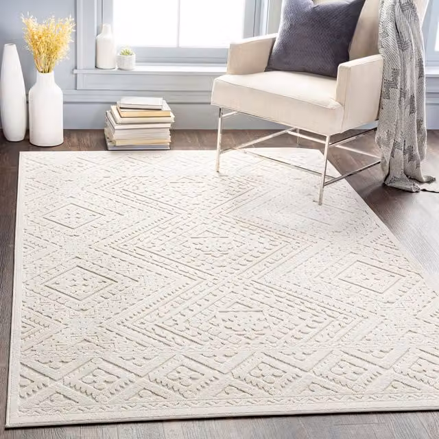Livabliss Greenwich-Global Beige In- & Outdoor Geometric Rug, W/D: 160 x 220 cm – 1