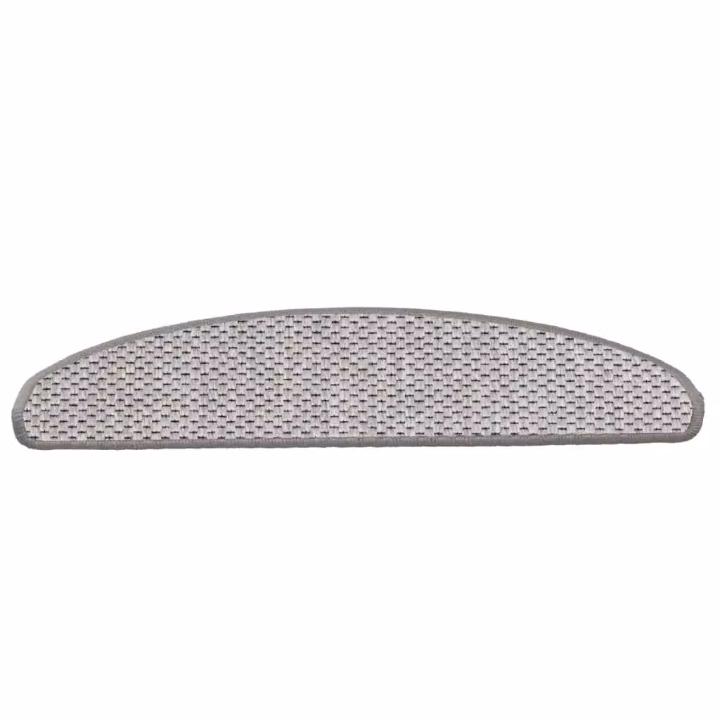Berkfield Home Self-adhesive Sisal-Look Stair Mats, 15 Pieces, Beige, W: 65 cm, D: 21 cm, H: 4 cm – 2