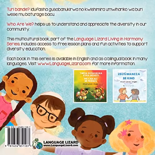Language Lizard Who Are We? Kinyarwanda-English Bilingual Book, Multicolour – 2