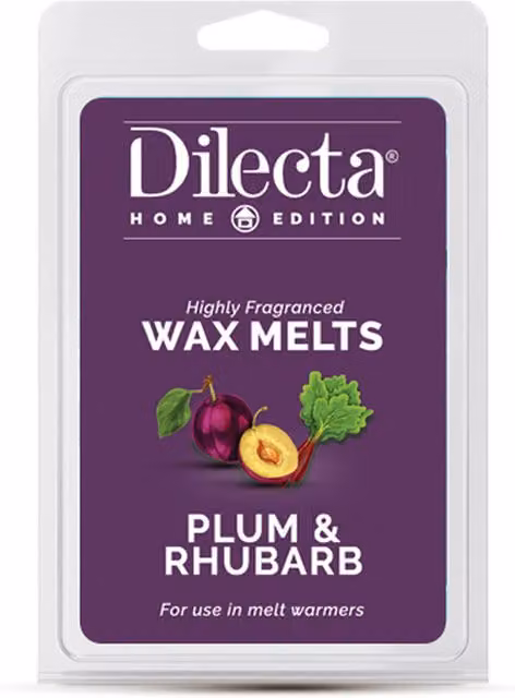 Dilecta Scent Highly Fragranced Wax Melts Plum and Rhubarb Purple
