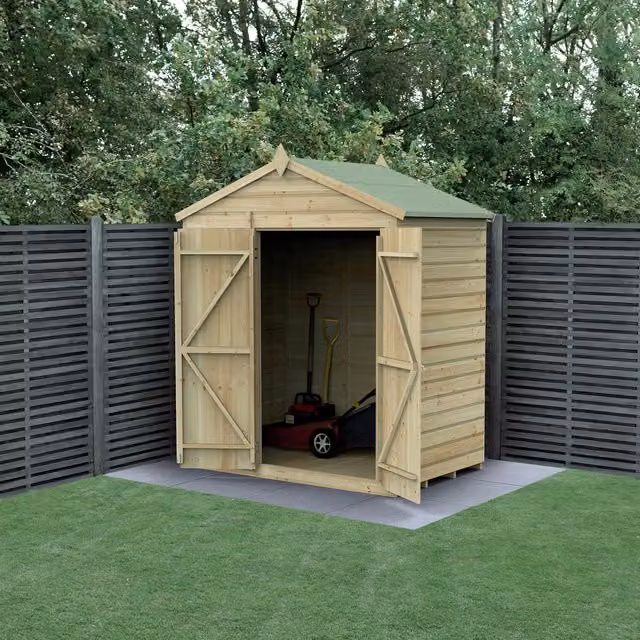 Beckwood 6x4 Apex Gable Shed with Base