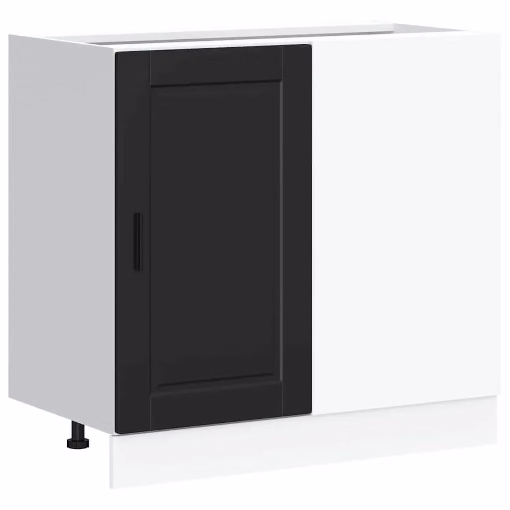 Berkfield Home Porto Black Matt MDF Kitchen Base Unit – 1