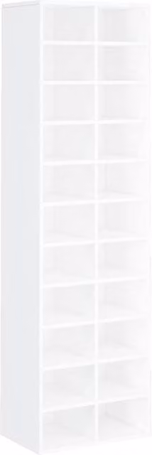 Berkfield Home White Minimalist Shoe Cabinet, W/D/H: 54 x 34 x 183 cm