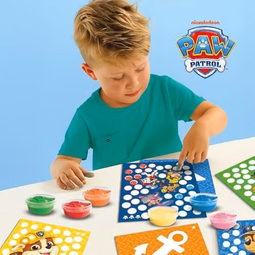 SES Creative PAW Patrol Fingerprint Paint Art Multicolour Sensory Craft Set with Character Picture Cards – 2
