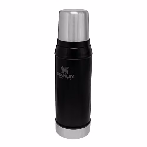 Stanley 1913 Classic Legendary Thermal Flask, 0.75 l, Matte Black, Vacuum Insulated and Leakproof Stainless Steel – 1