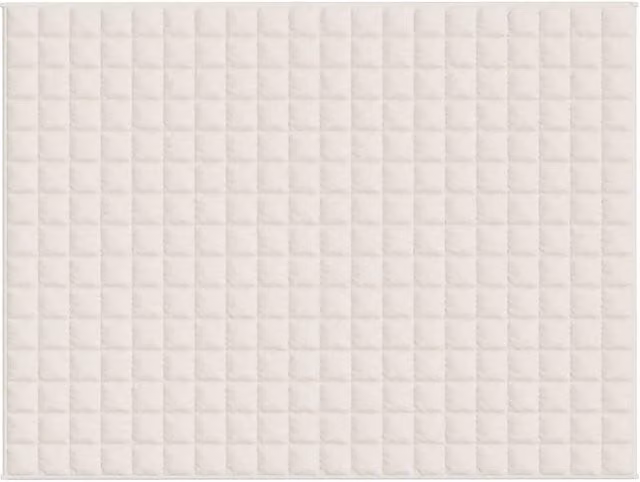 Berkfield Home Weighted Blanket in Beige, W: 152 cm, D: 203 cm, 11 kg