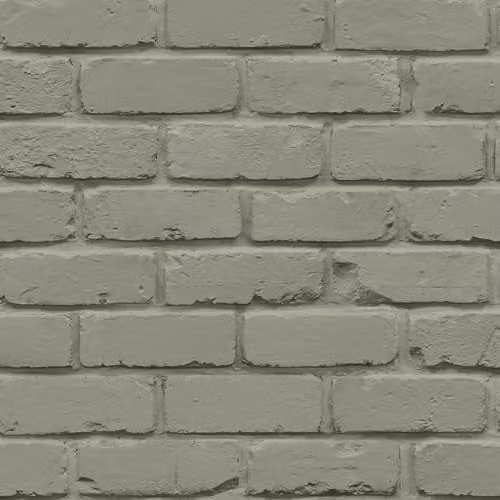 Fine Decor FD43603 Painted Brick Wallpaper, Green, Washable Paper Roll