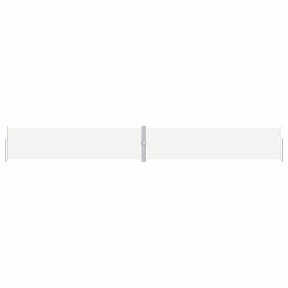 Berkfield Home Retractable Single Roller Side Awning in Cream Polyester, W/H: 1200 x 160 cm – 2