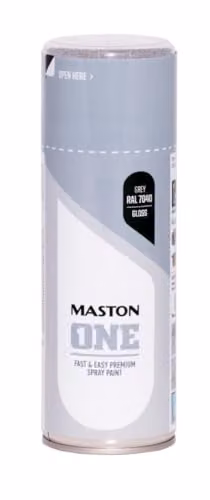 Maston Opaque Spray Paint ONE Gloss Grey RAL7040 400 ml