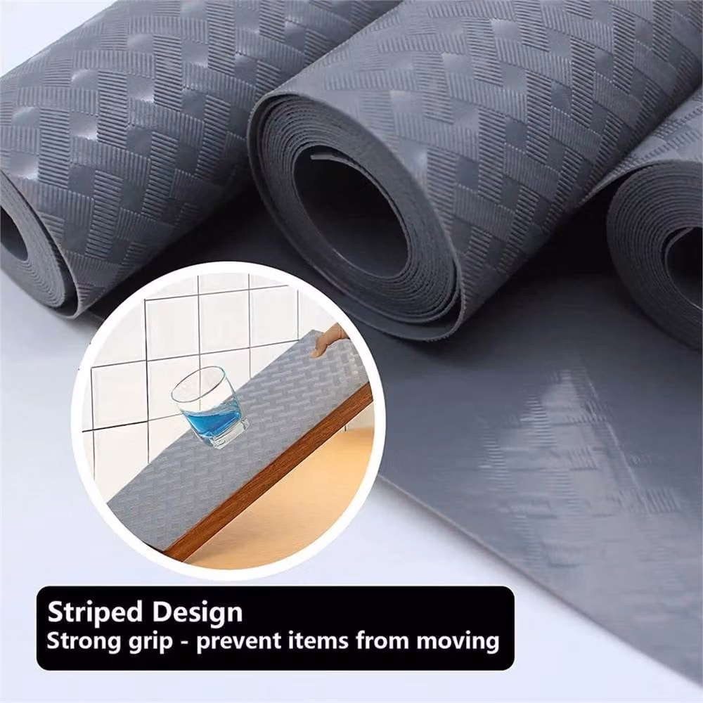 Nordara Non-Slip Grey Kitchen Cabinet and Drawer Shelf Liner, 6m – 5
