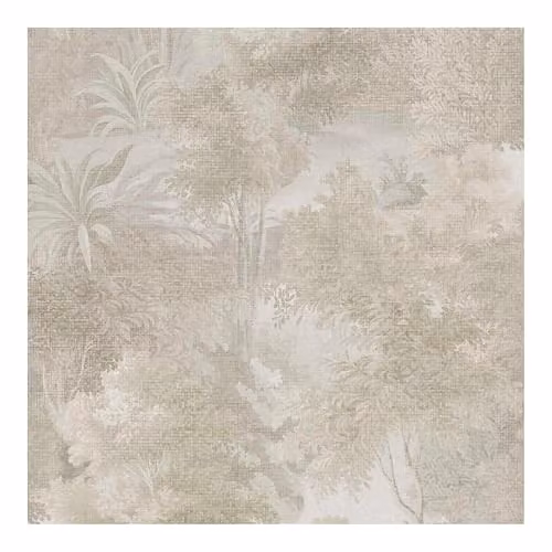 Superfresco Easy Sylva Stone Wallpaper in Beige with Botanical and Floral Patterns – 1