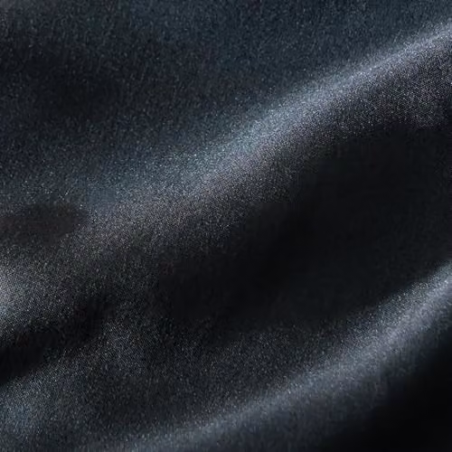 OHS Single Duvet Cover and Pillowcase Set, Black and Stone Microfibre Polyester Bedding with Scallop Edge, W/D/H: 135 x 200 cm and 50 x 75 cm – 3