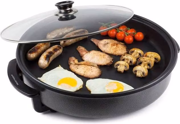 Andrew James Multi Cooker Pan, Black, Diameter: 42 cm – 1