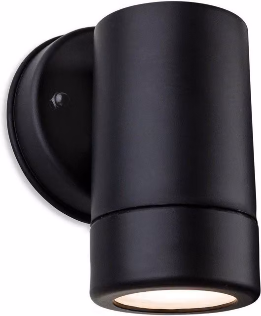 Netlighting Ravel Single Outdoor Wall Light, Black Resin, IP44, GU10 – 2