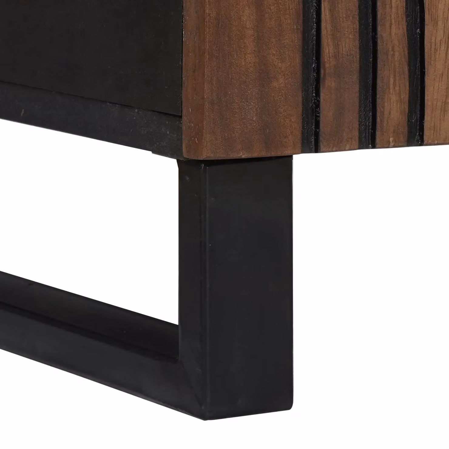 Berkfield Home Modern Sideboard in Brown and Black with Acacia and Walnut Wood Finish, W/D/H: 60 x 33.5 x 75 cm – 4