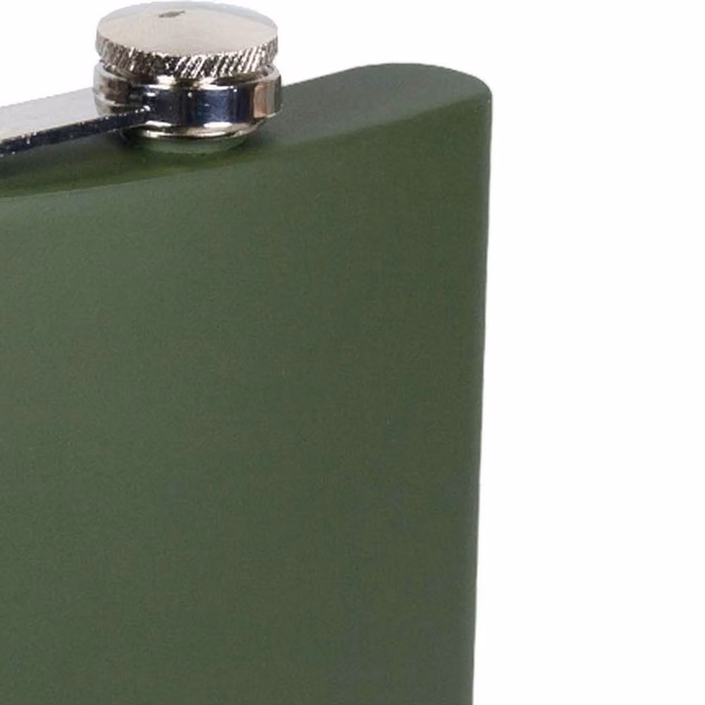 Jack Pyke Green Stainless Steel Leakproof Hip Flask, 250 ml – 2