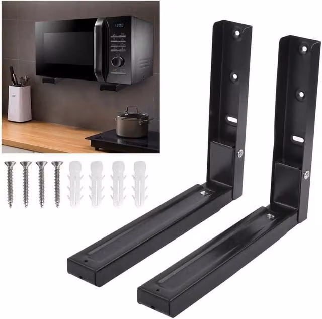 KORVIXA Heavy Duty Adjustable Stretch Oven Shelf, Black, Width: 41.5 cm