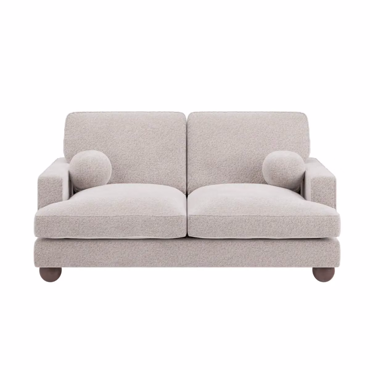 Solace+Co Addison 2 Seater Boucle Sofa in Beige – 4