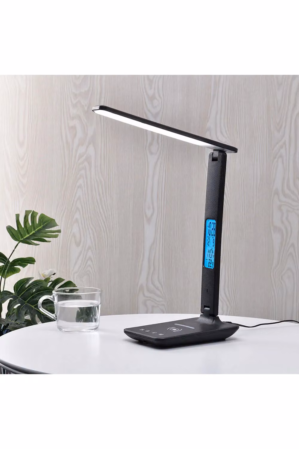 H&O Direct Multifunctional LED Eye-care Desk Lamp with Wireless Charger and Dimmable Touch Control, Black – 2