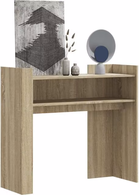 Berkfield Home Sonoma Oak Console Table in Brown, W/D/H: 100 x 35 x 90 cm – 1