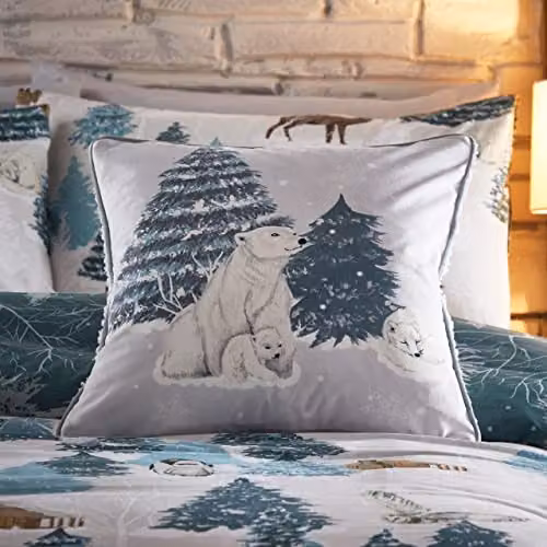 Riva Home Nature Blue Reversible Duvet Cover and Pillowcase Set – 4