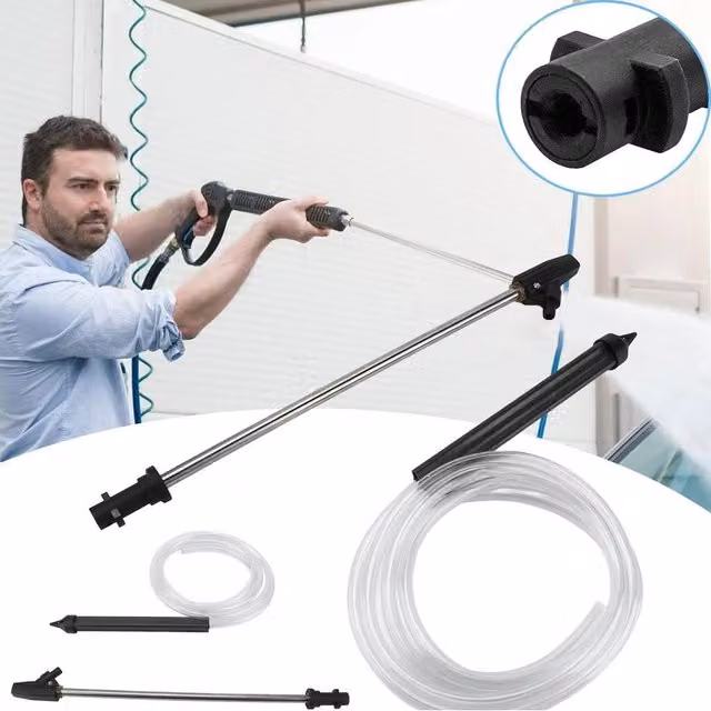 NESTLUNE Pressure Washer Sandblasting Kit Wet Sandblaster, Black, 10kg – 1