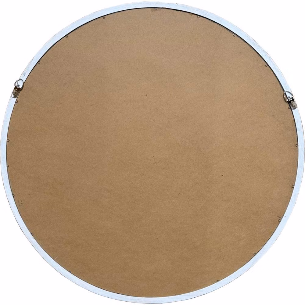 Wyld Haus White Beaded Round Boho Wall Mirror – 3